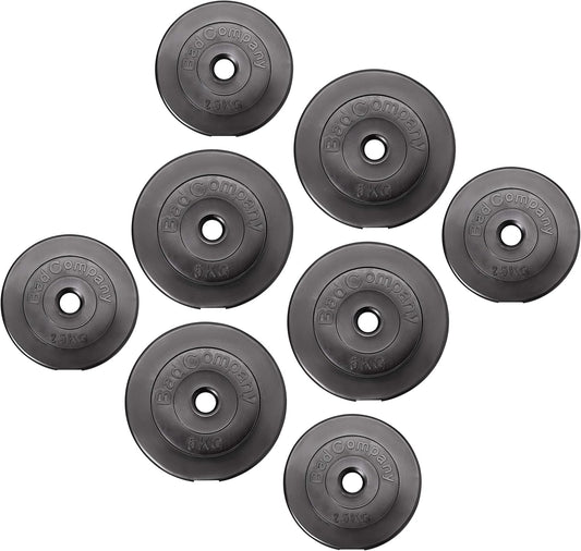  Juego De Pesas 4 X 5 Kg + 4 X 2,5 Kg, Pesas De Goma Para Mancuernas Largas Y Mancuernas Cortas